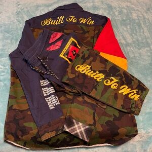 Built To Win Camouflage Jacket and Pants Set